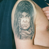 Image : Visage indienne nattée <font size=0.3> ©Jacky tatouage</font>